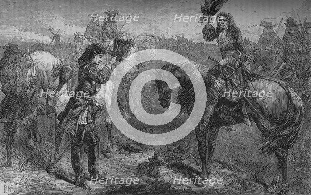 'Meeting of William III. and the Duke of Berwick', c1694, (c1880). Artist: Unknown.