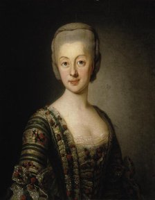 Sophia Magdalena, Queen of Sweden, 1775. Creator: Workshop of Alexander Roslin.