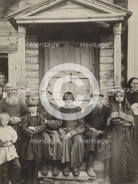 Types of Pomorian dissenters, of Karelia, about 1910. Creator: Maxim Dmitriev.