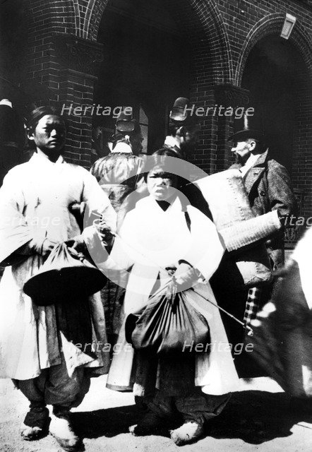 Koreans, Korea, 1900. Artist: Unknown