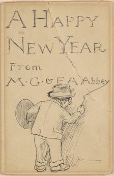 A Happy New Year, c. 1900-1910. Creator: Edwin Austin Abbey.