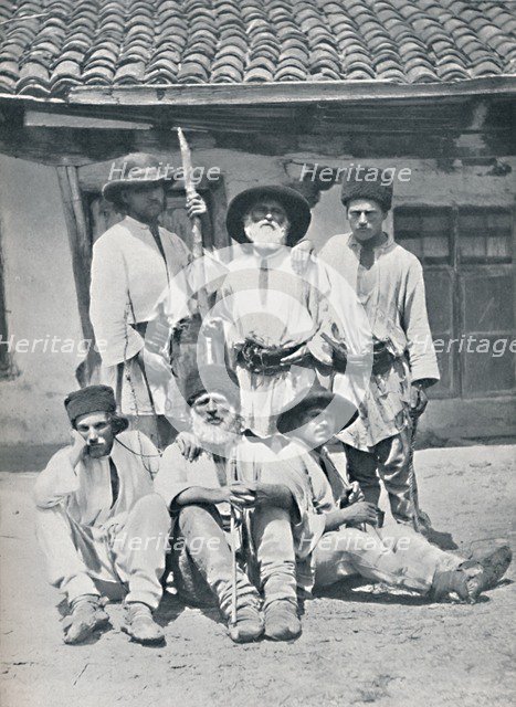 Romanian peasants, 1912. Artist: Unknown.