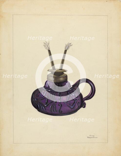 Lamp, c. 1940. Creator: John Tarantino.