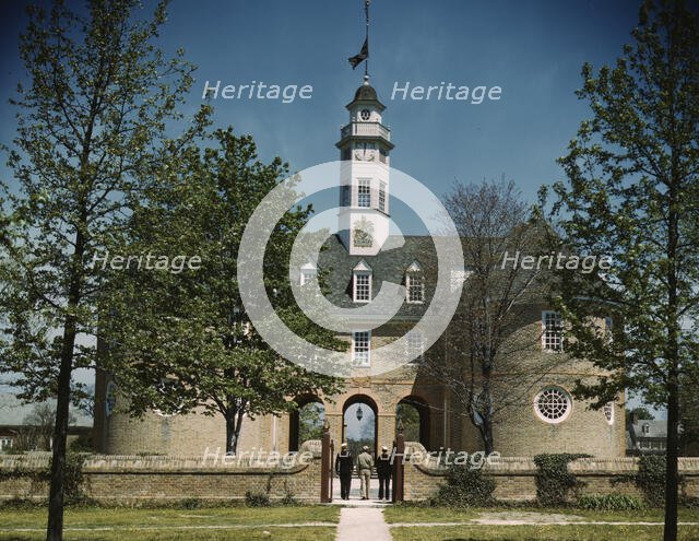 The capitol of the Virginia colony during the 18th century..., Williamsburg, Va., 1943. Creator: Howard Hollem.