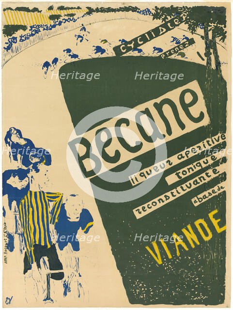 Bicycle, c. 1894. Creator: Edouard Vuillard.