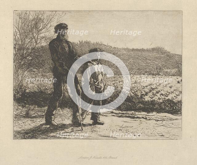 A Blind Man (The Wayfarers), 1863. Creator: Fred Walker.