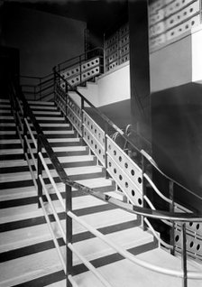 Staircase detail of the Odeon, Denmark Hill, London, 1934-1939. Artist: J Maltby