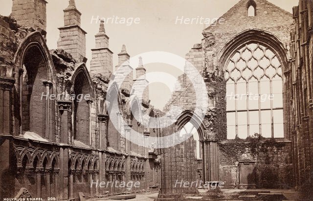 Holyrood Chapel, Edinburgh, 1874. Creator: George Washington Wilson.