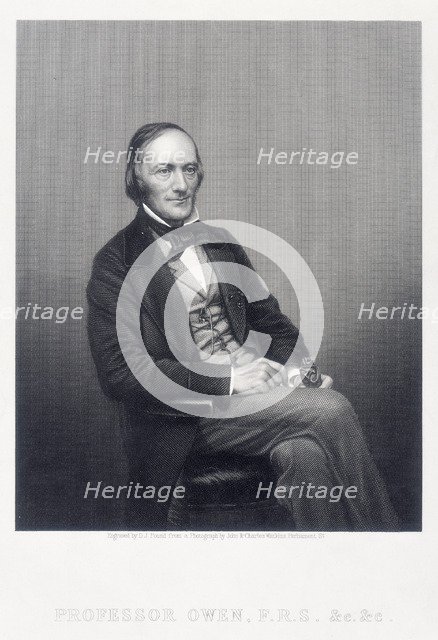Sir Richard Owen, English zoologist, c1860.  Artist: DJ Pound