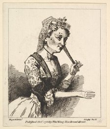 Surprised Woman from Hogarth's "Morning", October 1788. Creator: Richard Livesay.