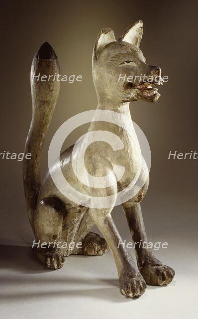 Shinto Sculpture in the Shape of a Seated Fox, 16th century. Creator: Unknown.