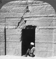 Tomb of Harkhuf, a frontier baron in the days of the pyramid builders, Assuan (Aswan), Egypt, 1905.Artist: Underwood & Underwood