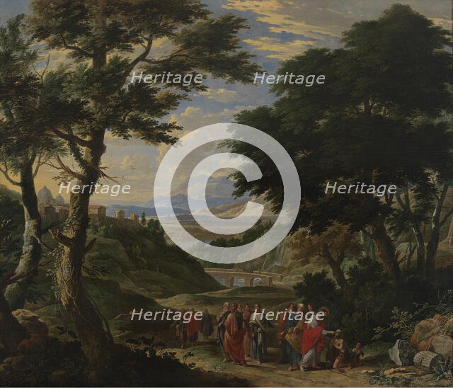 Christ Healing the Blind Man at Jericho, 1671. Creator: Gaspar de Witte.