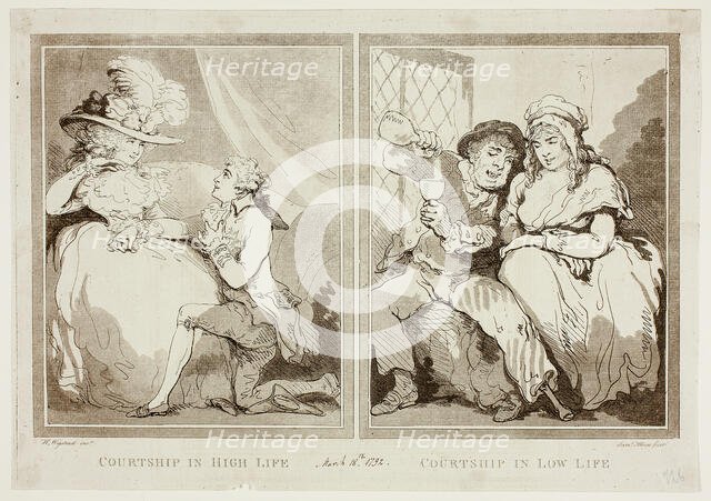 Courtship in High and Low Life, n.d. Creator: Samuel Alken.