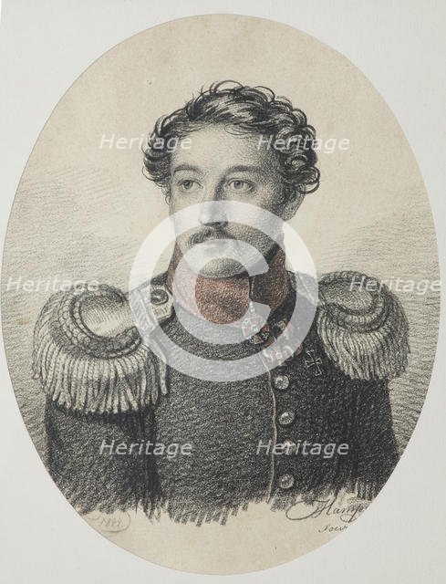 Portrait of Nikolay Vasilyevich Khvostov (1793-1837), 1822. Creator: Hampeln, Carl, von (1794-after 1880).