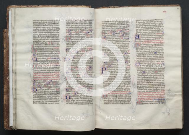 The Gotha Missal: Fol. 24r, Text, c. 1375. Creator: Master of the Boqueteaux (French); Workshop, and.