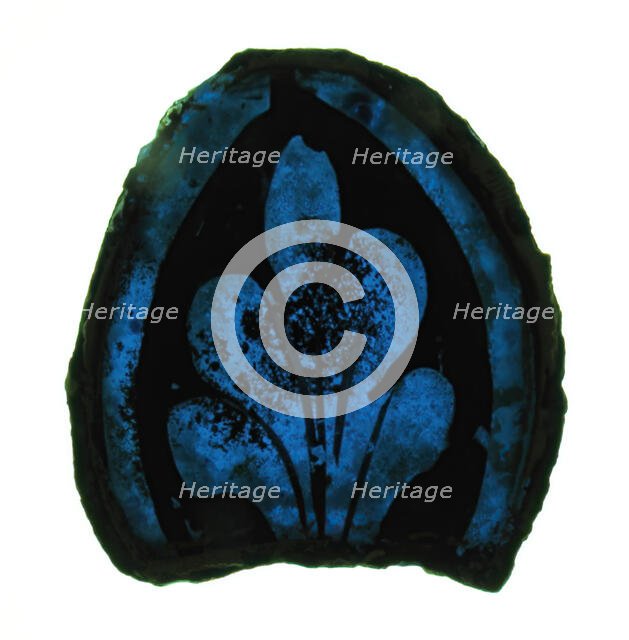 Glass Fragment, European, 13th century. Creator: Unknown.