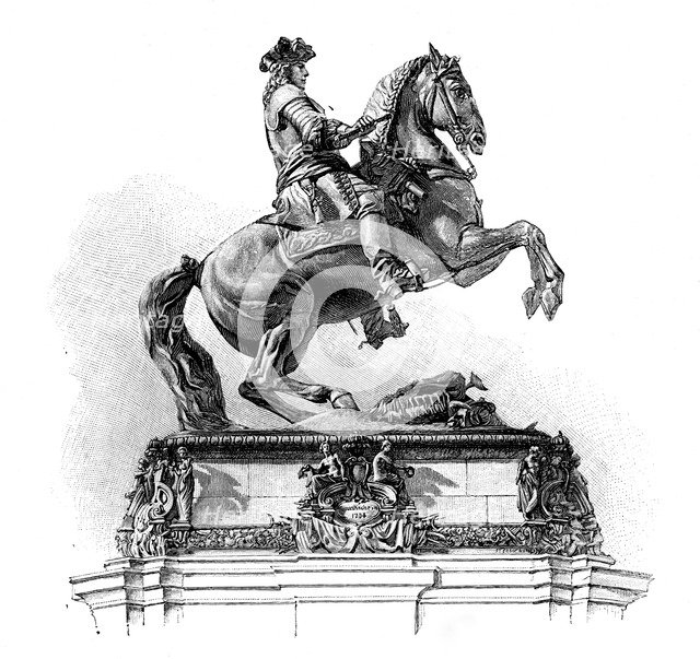 Equestrian statue of Prince Eugene of Savoy, Vienna.Artist: Margaret Jacob