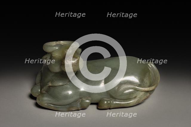 Reclining Water Buffalo, 1644-1911. Creator: Unknown.