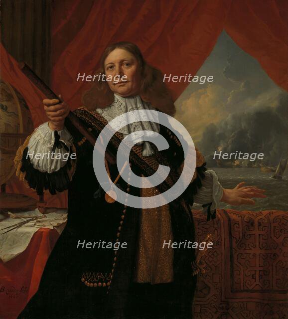 Johan de Liefde (ca. 1619-73), Vice-Admiral, 1668. Creator: Bartholomeus van der Helst.