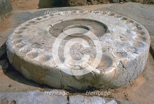 Libation table in a Minoan palace, 21st-18th century BC. Artist: Unknown