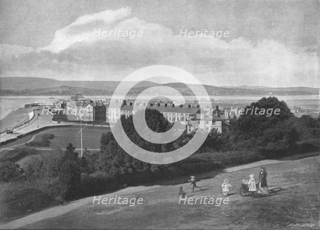 Exmouth from the Beacon, c1900. Artist: HT Cousins.