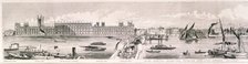 London from the River Thames, 1844.  Artist: Frank Vizetelly  