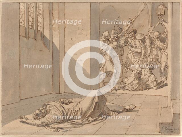 The Assassination of King Wenzel III. Creator: Joseph von Fuhrich.