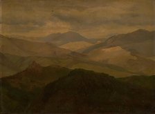 Mountain landscape at Civitella, 1845. Creator: Ernst Meyer.