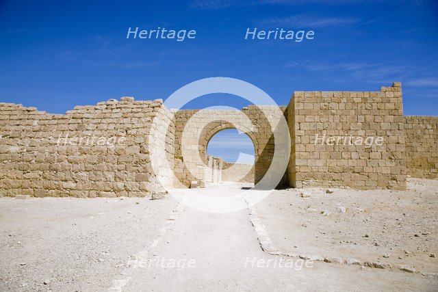 The gates of Avdat, Israel. Artist: Samuel Magal
