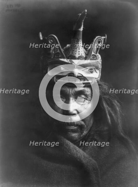 A Tluwulahu mask-Tsawatenok, c1914. Creator: Edward Sheriff Curtis.
