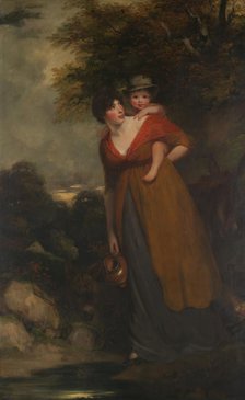 Mrs. Richard Brinsley Sheridan (Hester Jane Ogle, 1775/76-1817) and Her Son...). Creator: John Hoppner.