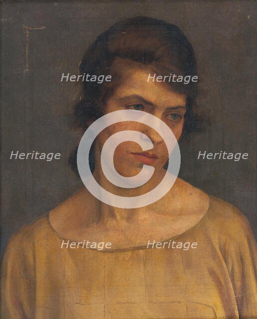 Portrait of a Woman, 1922. Creator: Ladislav Treskon.