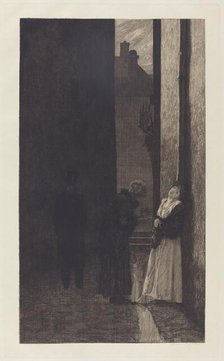 Ein Schritt (A Step), 1883. Creator: Max Klinger.