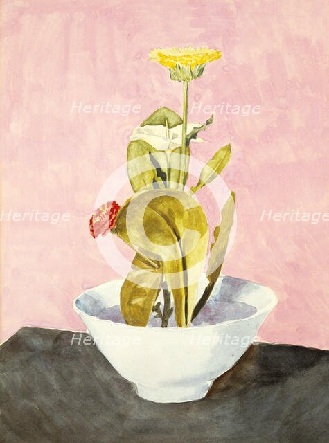 Bowl of Flowers, 1918. Creator: Morton Livingston Schamberg.