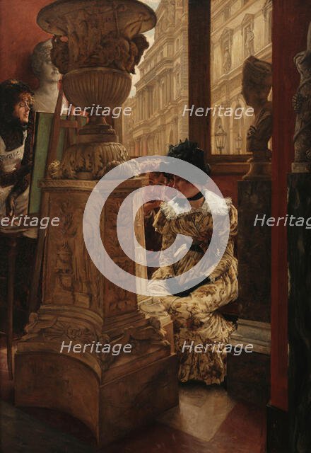 In the Louvre (L'Esthetique), 1883-1885. Creator: Tissot, James Jacques Joseph (1836-1902).