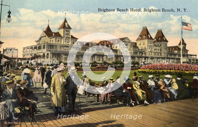 Brighton Beach Hotel, Brighton Beach, Coney Island, New York City, New York, USA, 1916. Artist: Unknown