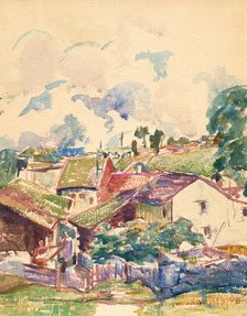 Mountain Village. Creator: Giacometti, Giovanni (1868-1933).
