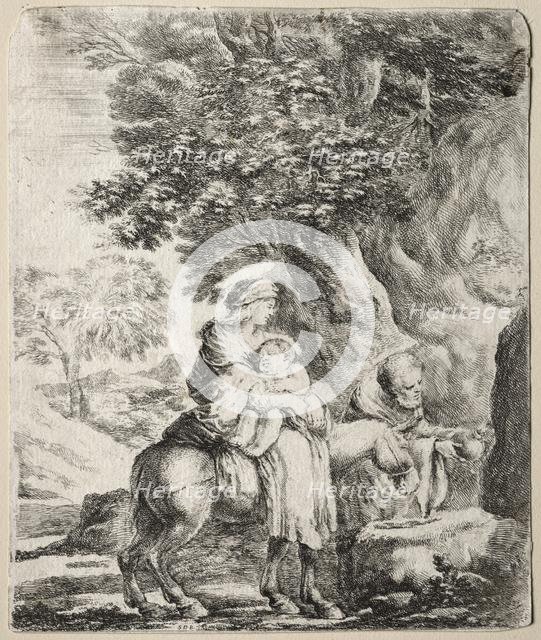 Flight into Egypt. Creator: Stefano Della Bella (Italian, 1610-1664).