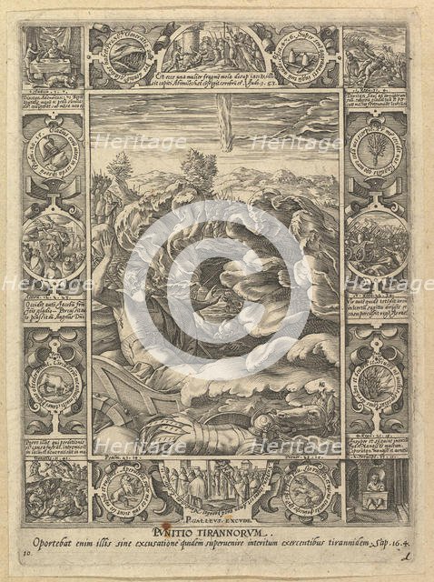 Punitio Malorum, from Allegories of the Christian Faith, from Christian and Profane Allego....n.d. Creator: Hendrik Goltzius.