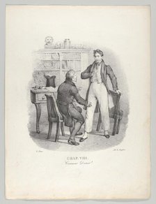 Chap. VIII: Comment Docteur! (What, Doctor?), 1824. Creator: Victor Adam.