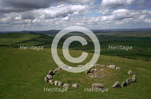 View of Cairn S in the Loughcrew hills. Artist: Unknown