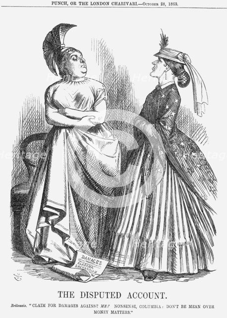 'The Disputed Account', 1865. Artist: Unknown