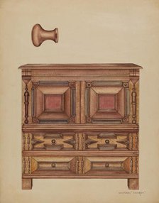 Chest (with two drawers), 1936. Creator: Michael Trekur.