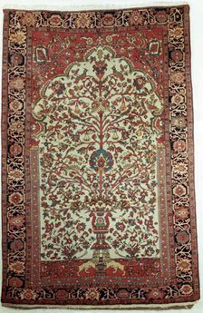 Prayer Carpet (Sarouk Style), Persia, 1875/1900. Creator: Unknown.