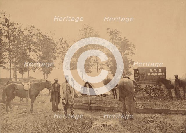 New York Herald Correspondents in Field, 1862. Creator: Unknown.