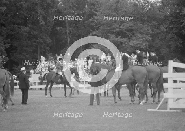Horse show in Westport, Connecticut, between 1911 and 1942. Creator: Arnold Genthe.