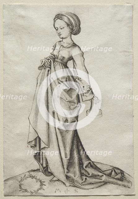 The Second of the Foolish Virgins. Creator: Martin Schongauer (German, c.1450-1491).