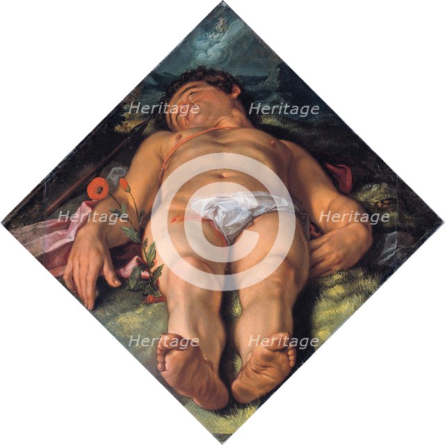 Dying Adonis, 1609. Artist: Goltzius, Hendrick (1558-1617)