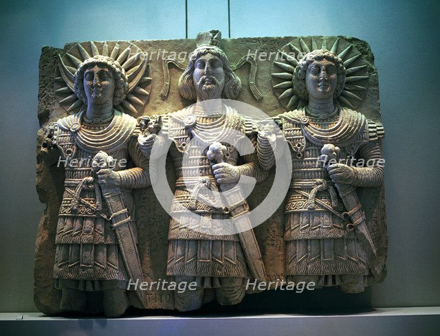 Sculpture in high relief of gods, Palmyra, c2nd - 1st century BC. Artist: Unknown
